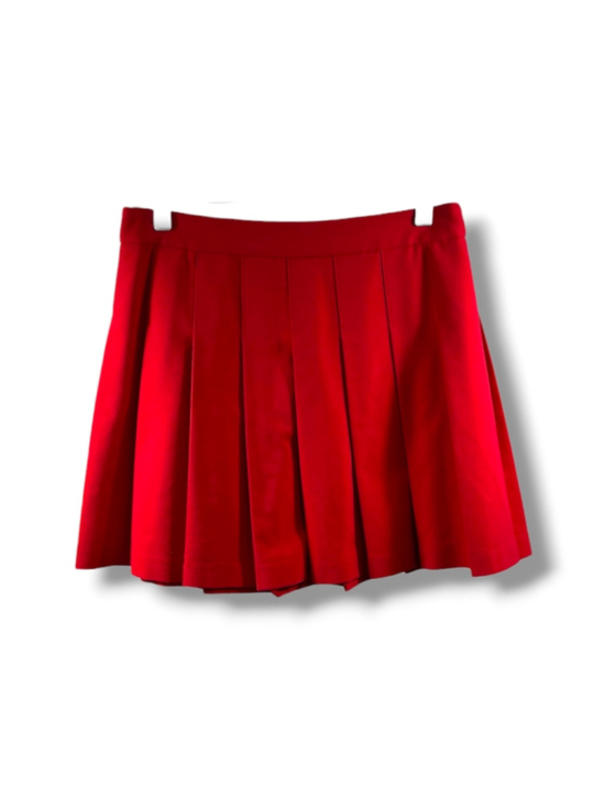 Sunday Best Dresses & Skirts - Sunday Best Aritzia Pleated Mini Skirt in Red Size 6